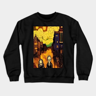 HAPPY FRENCH GHOSTS RETURN HOME ON HALLOWEEN Crewneck Sweatshirt